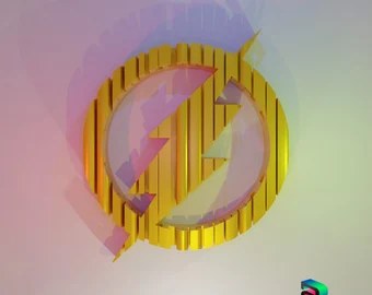 Scarlet Speedster 3D Word Shape