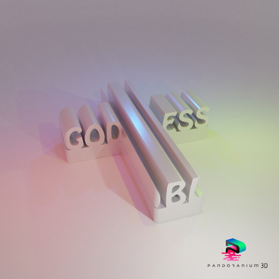 Word Shape - God Bless