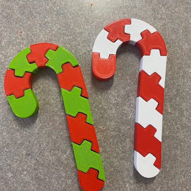 Flexi Candy Cane Christmas Gift