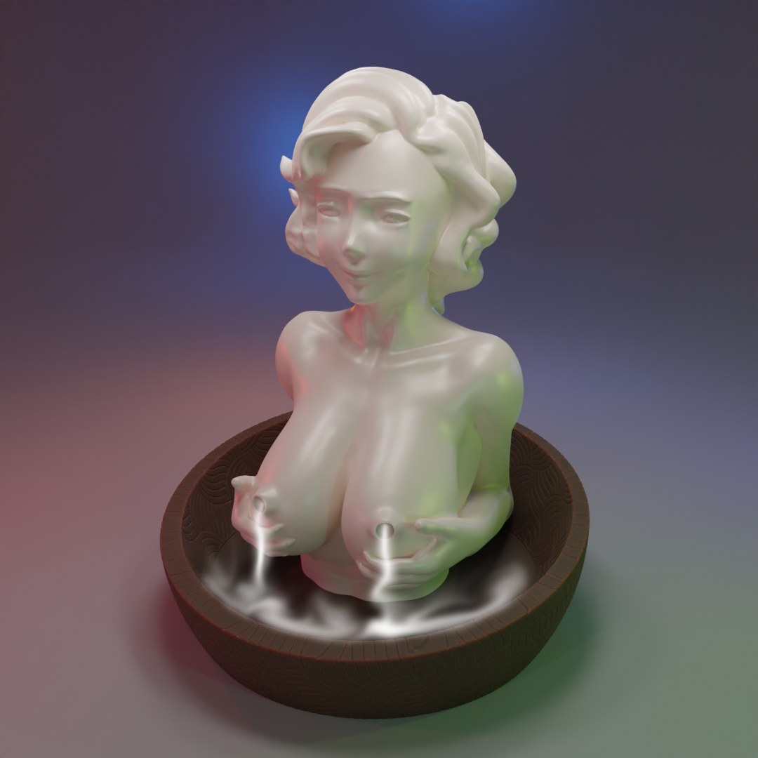 Backflow Incense Burner Milky Girl Boobs