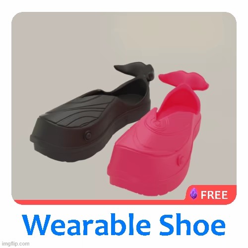 Great Whale Moby-Shoe (3D Printable TPU Shoe digital 3D model preview