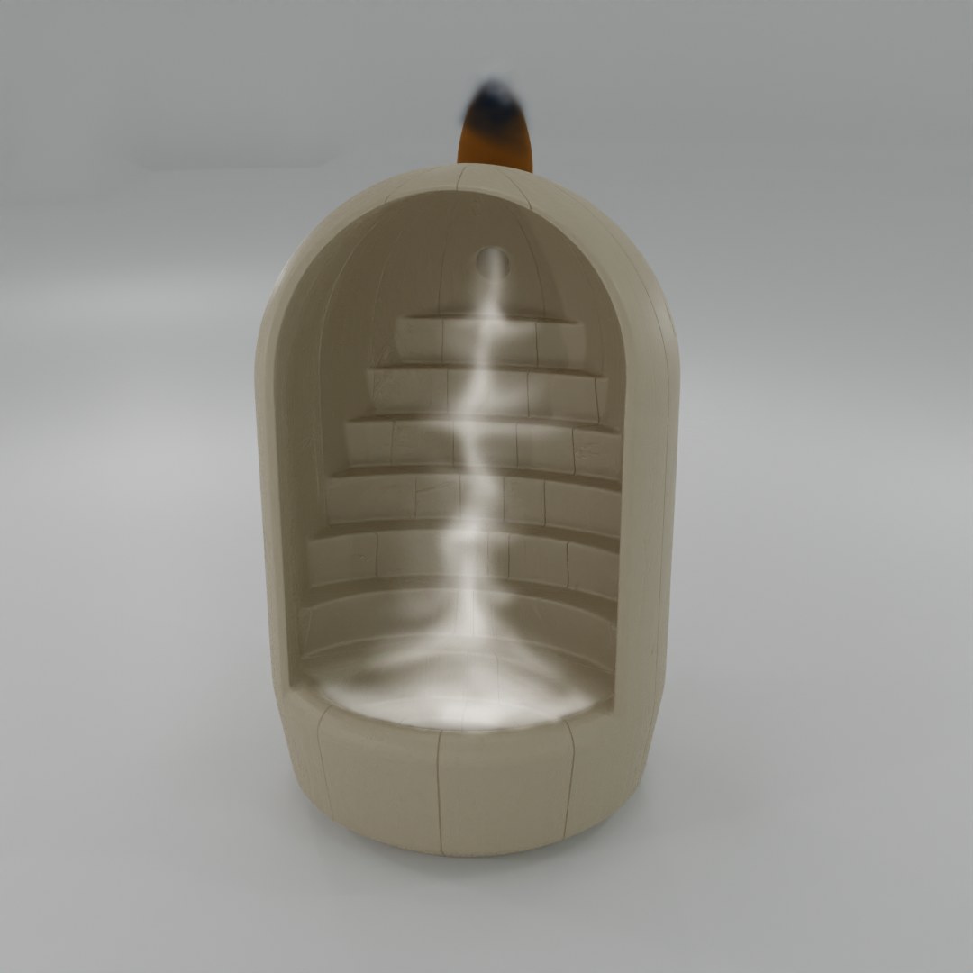 Backflow Incense Burner Staircase