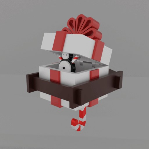 X-Mas Gift Box Wall Mounting Key Holder