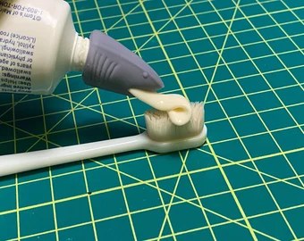 Shark Toothpaste Cap digital 3D model preview