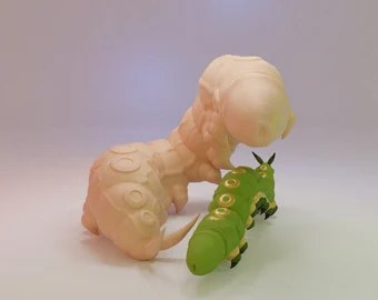 Cockterpillar digital 3D model preview