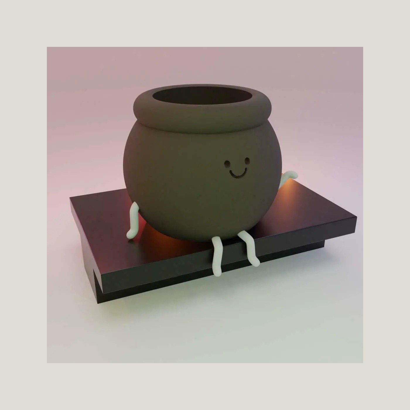 Happy Face Flower Pot