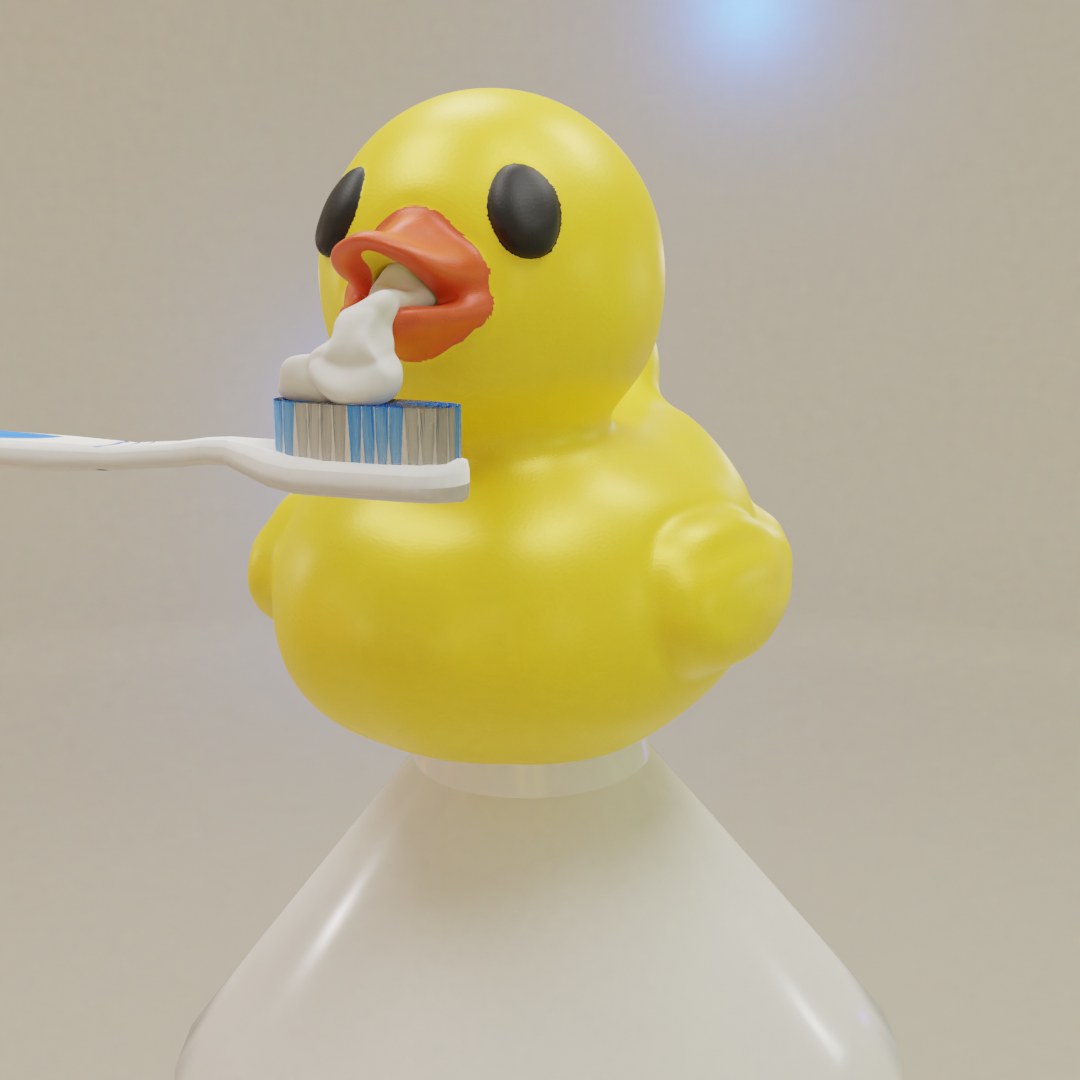 Duck Toothpaste Cap