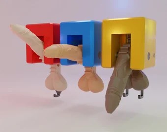 Penis & Balls Key Wall Hanger