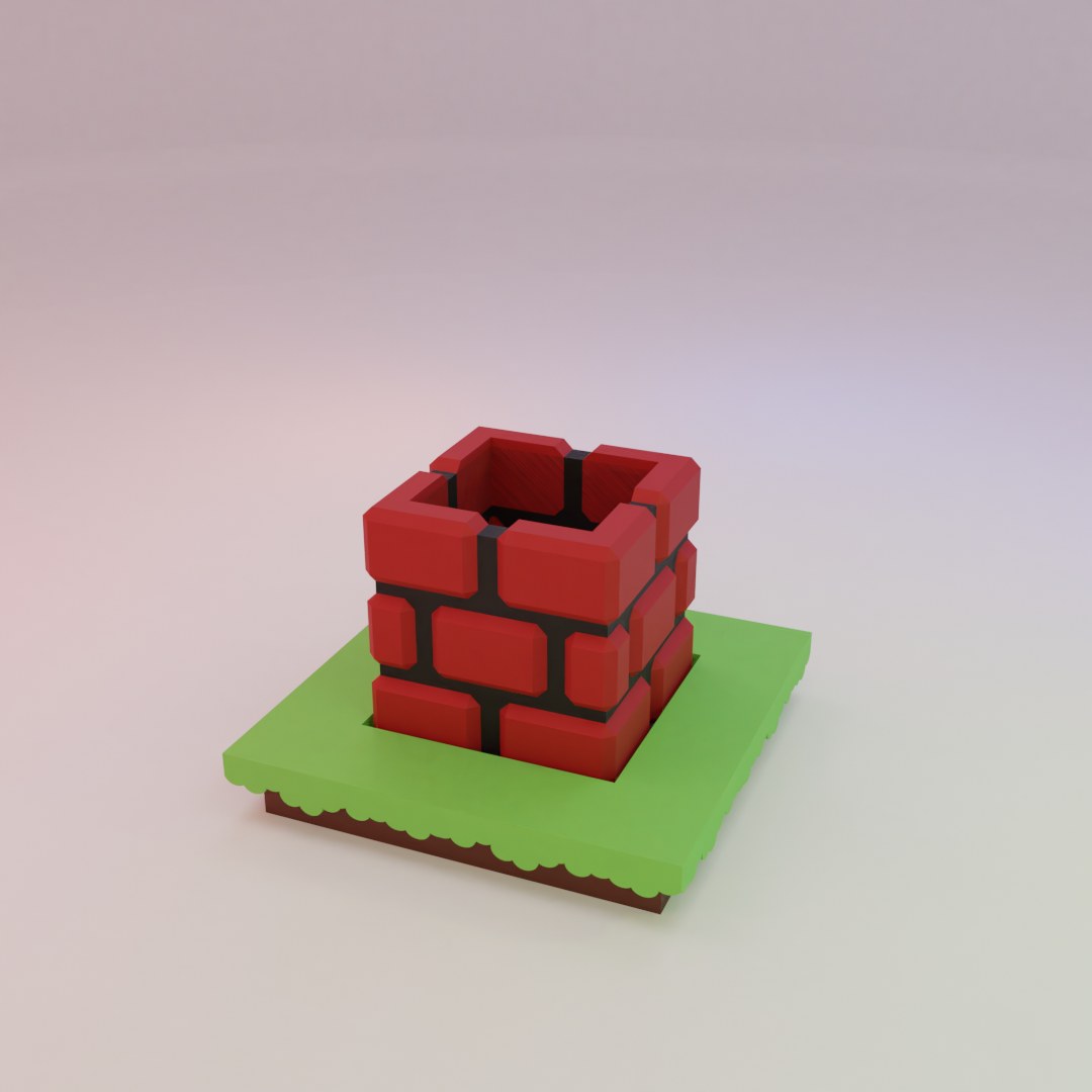 Super Mario Planter Box (Brick
