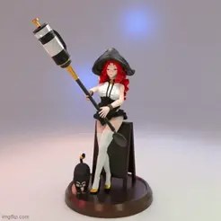 Fantasy World Cafe Witch Girl Anime Figure