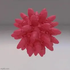 Cock-Ronavirus digital 3D model preview