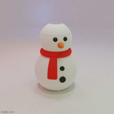 Snowman Planter Box (Pot) For Onions, Garlic, Cactus, Beansprout