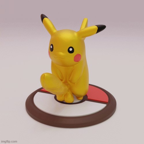 Pokemon Pikachu | Cockemon Dickachu (Bundle With Bonus File digital 3D model preview