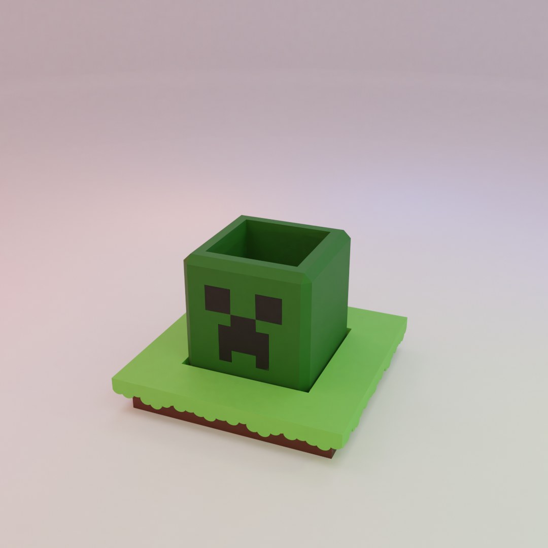Minecraft Planter Box (Creeper