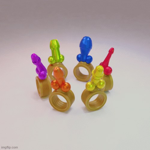 Dickfinity Stone Ring