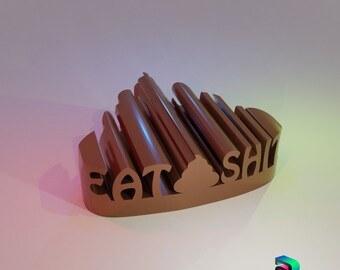 "Eat Shit" Word Shape digital 3D model preview