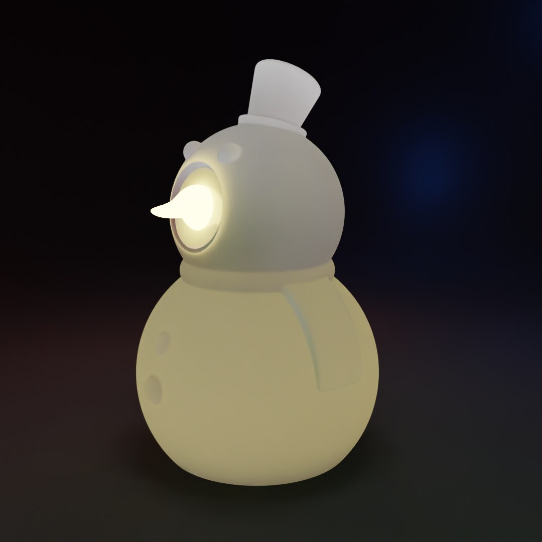 X-Mas Led Candle Snowman Holder