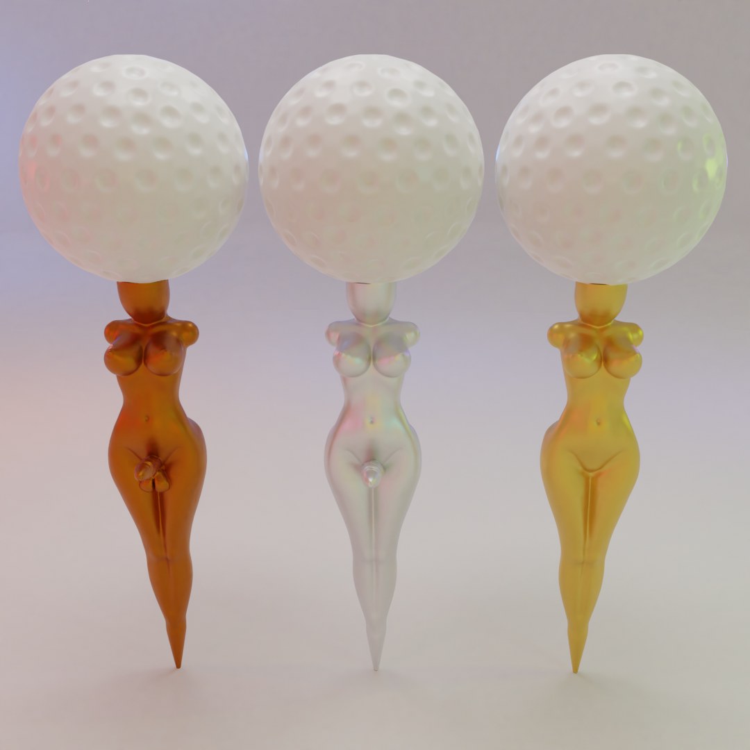 Golf Tee (Naked Lady