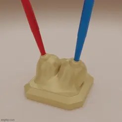 Dual Tit Pen Holder