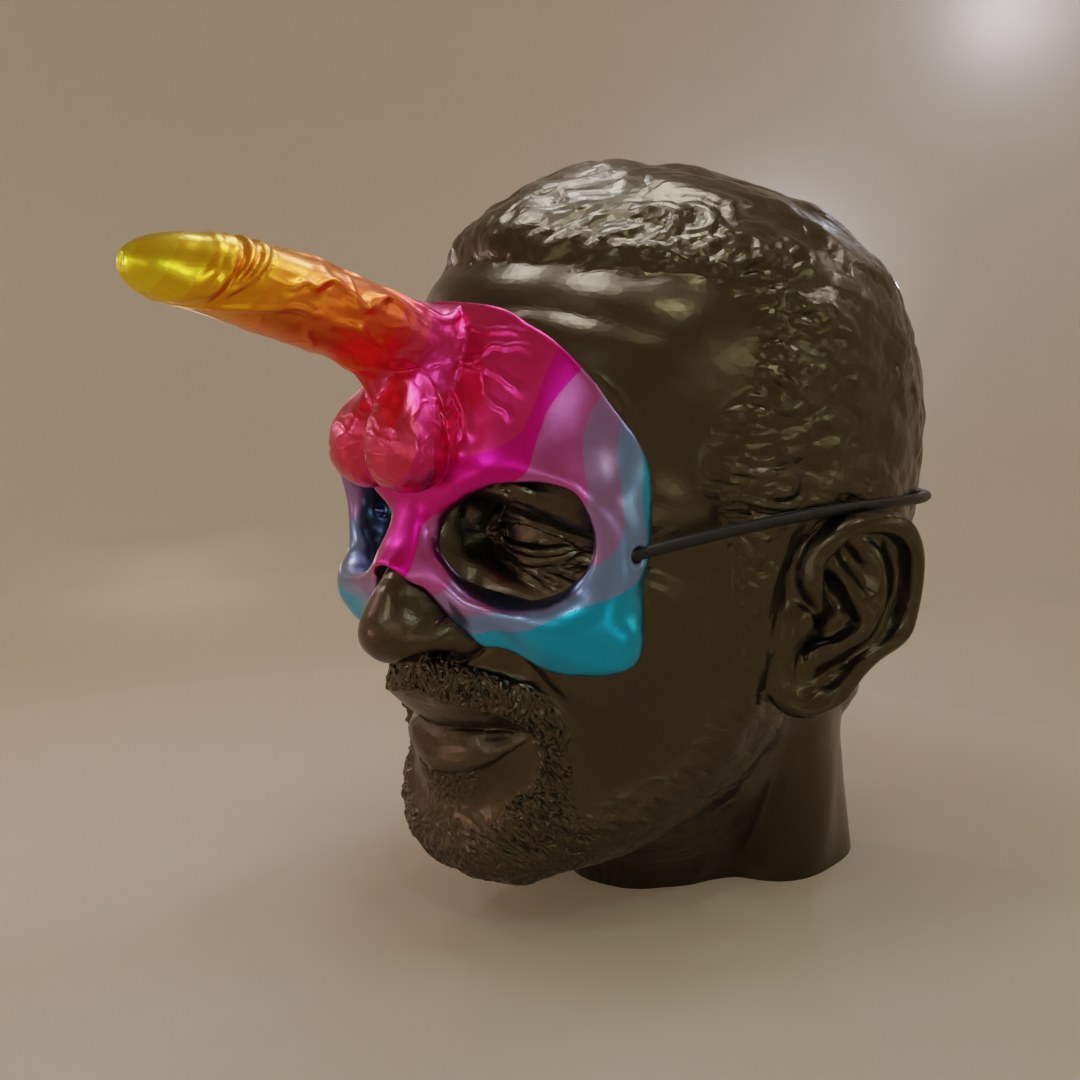 Single Dick Horn Mask (Horny Mask