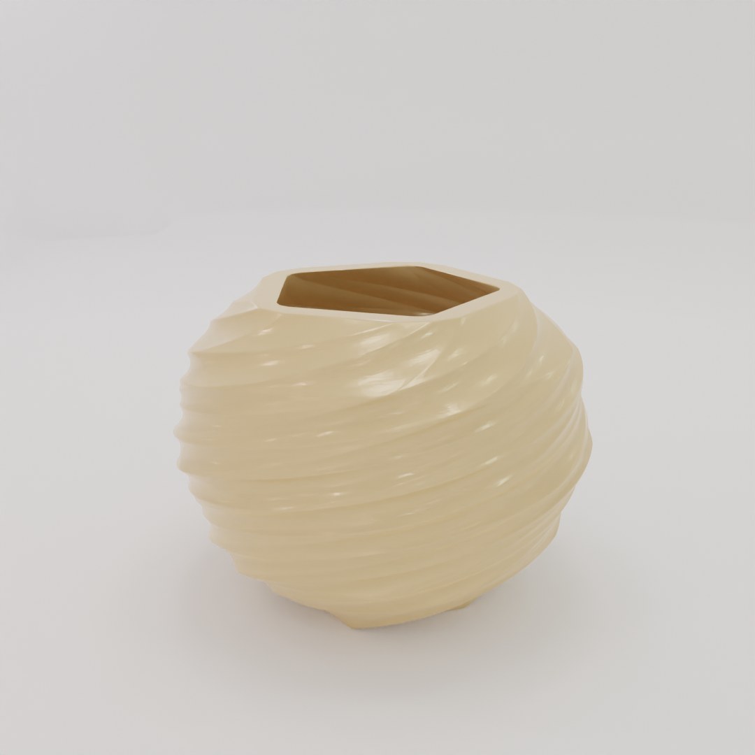Icosphere Twist Pot