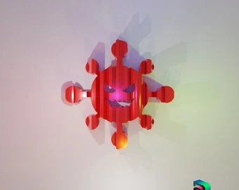 Stay Home 3D Word Shape