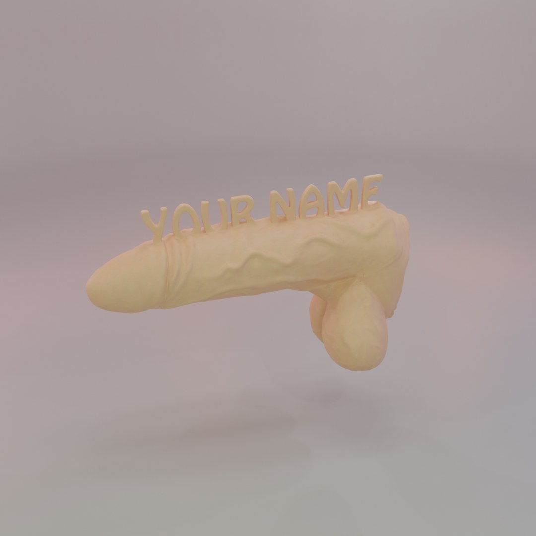 Your Name Dick Puss Penis Tag