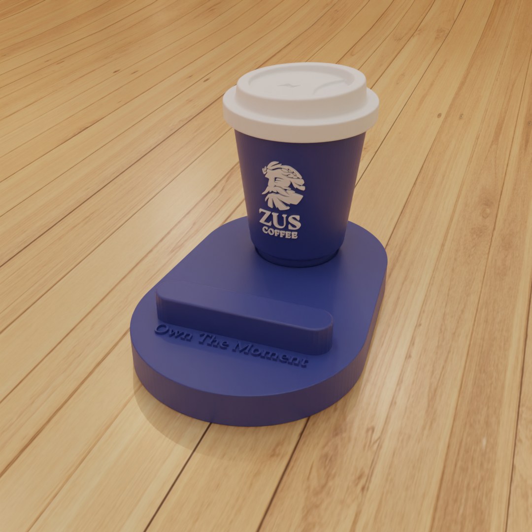 Zus Phone Stand - Hot Cup - Thunder Blue