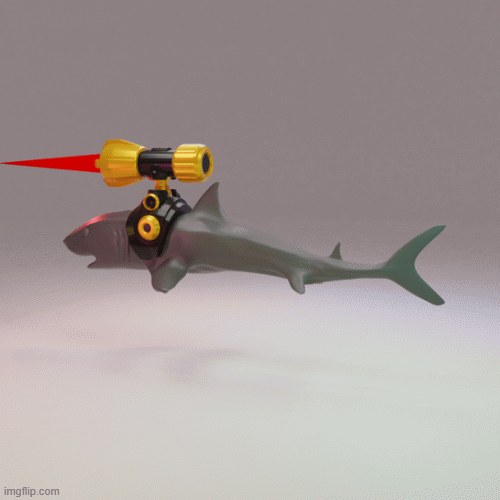 Dr.evil's Shark With Laser Beam From Austin Powers