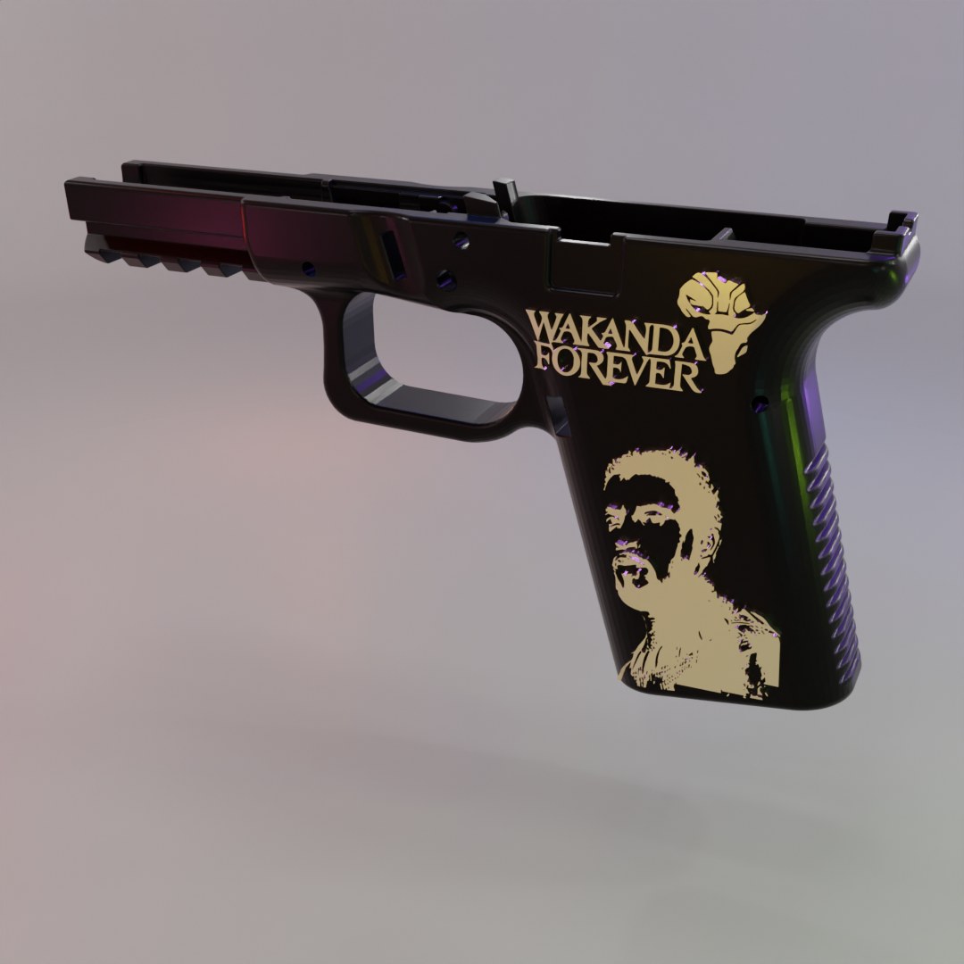G19 Glock Frame Black Panther