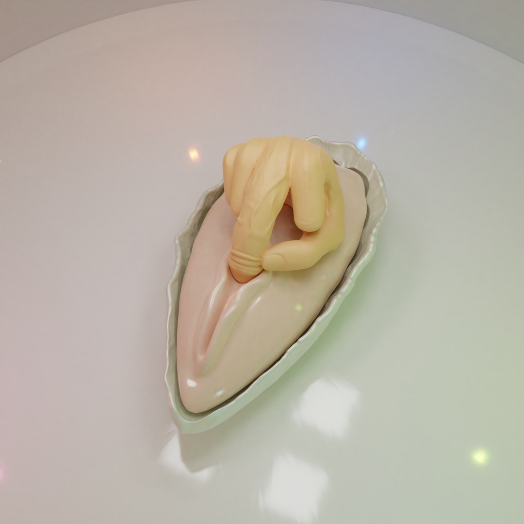 Self Serving Oyster digital 3D model preview