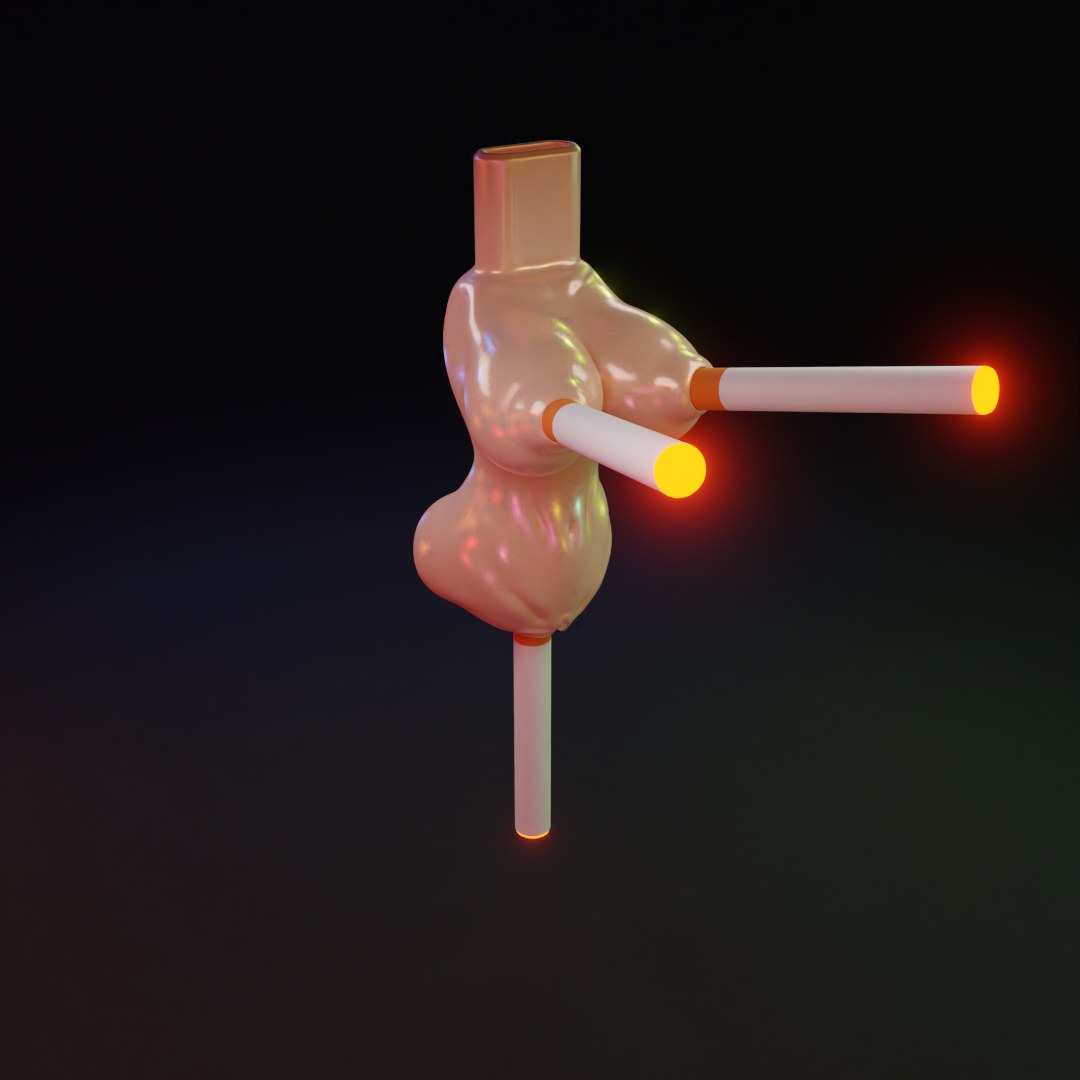 Boob Cigarettes Holder (3 Slots