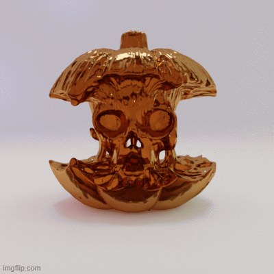 Halloween Pumpkin Skull