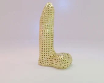 Voronoi Penis Decoration digital 3D model preview