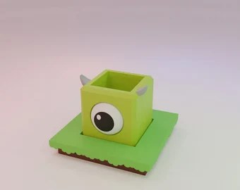 Mike Wazowski Planter Box 3D