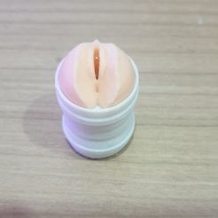 Pussy Toothpaste Cap digital 3D model preview