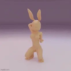 Sexy Bunny Rabbit digital 3D model preview