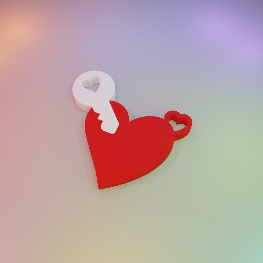 You Hold The Key To My Heart Key Chain Pair Set