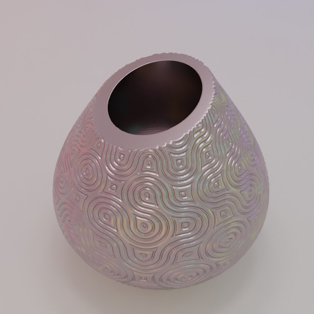 Spiral Maze Flower Pot