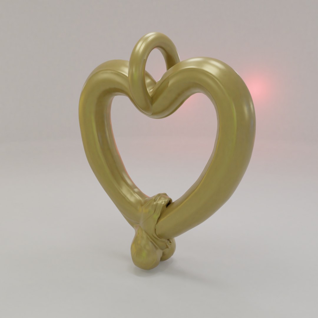 Self Service Love Ring For Singles Valentine's Day digital 3D model preview