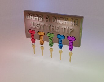 Grab A Dick Just The Tip Keychain Dashboard