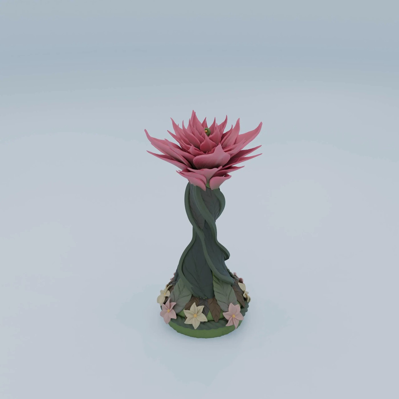 Forest Chess (Queen - Flora digital 3D model preview