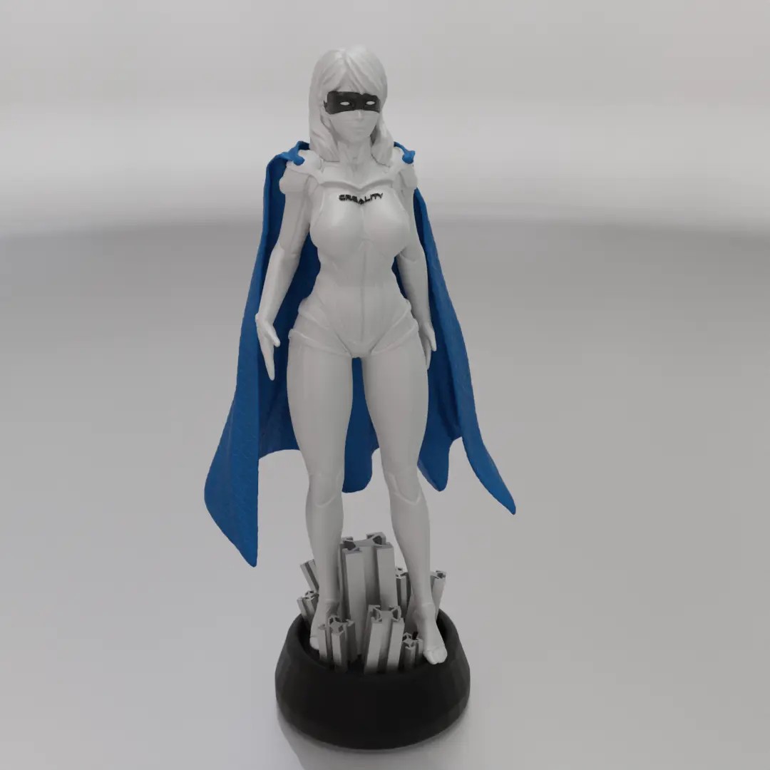 Creality Cloud Exclusive Model - Creality Mascot Girl digital 3D model preview