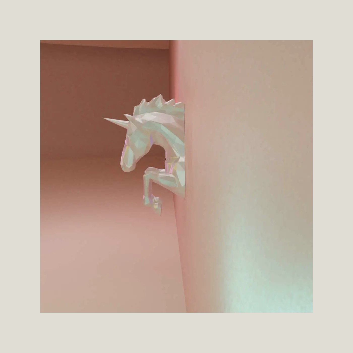 Unicorn digital 3D model preview